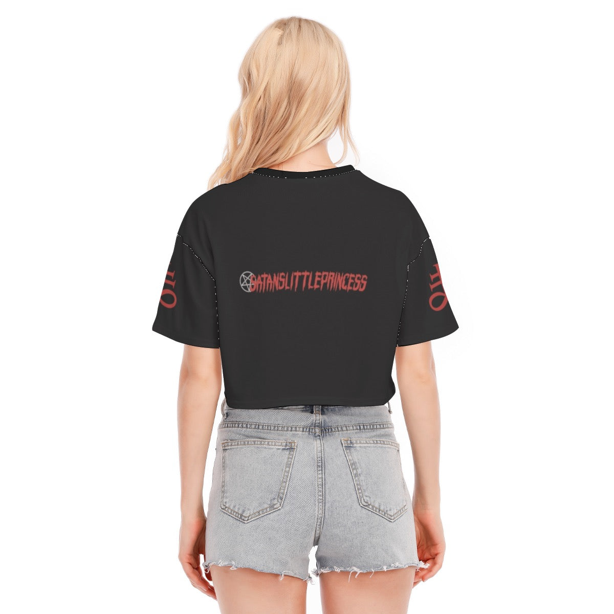 Fire Safe Baphomet Crop Tee