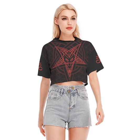 Fire Safe Baphomet Crop Tee