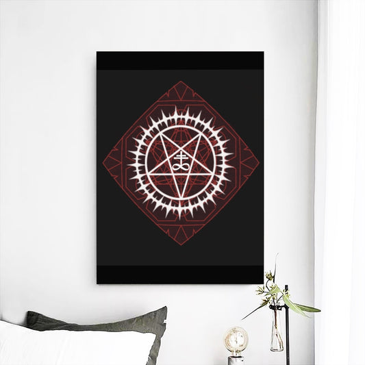 Pentagram Geometric Mural