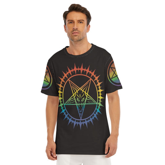 Pride Baphomet Tee Fire Safe 100% Cotton front view